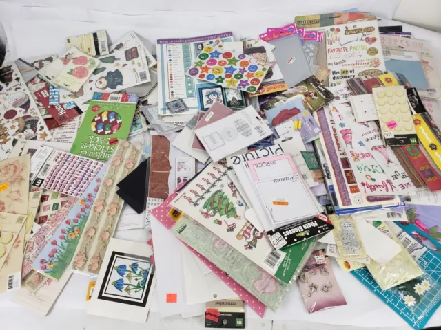 Crafting Lot Scrapbooking Embellishments Stickers Box Lot A Wide Variety