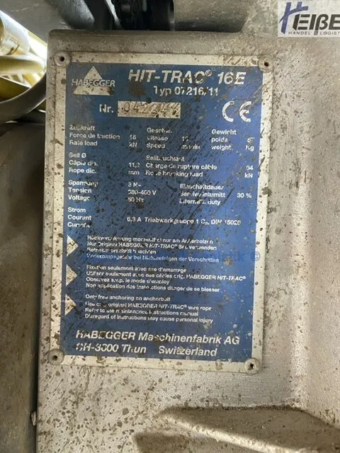 HIT-TRAC 16E HABEGGER Elektro Seilzug zwei Stück aus zwei mach einen