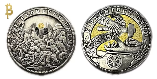 Mechanism Coin Hobo Nickel 9pcs/lot Morgan Dollar Amazing Art Creative Gift 2