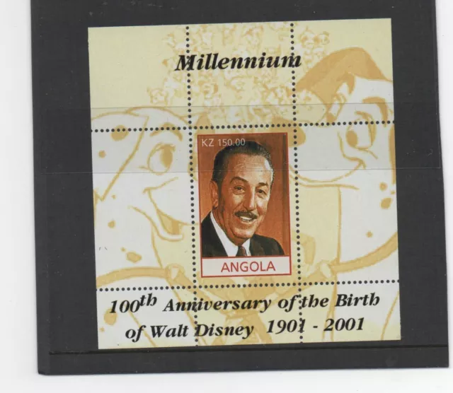 Stamps Angola Walt Disney Miniature sheet mint unhinged