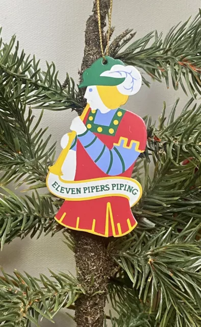 Avon The Twelve Days of Christmas Eleven Pipers Piping Ornament Vintage