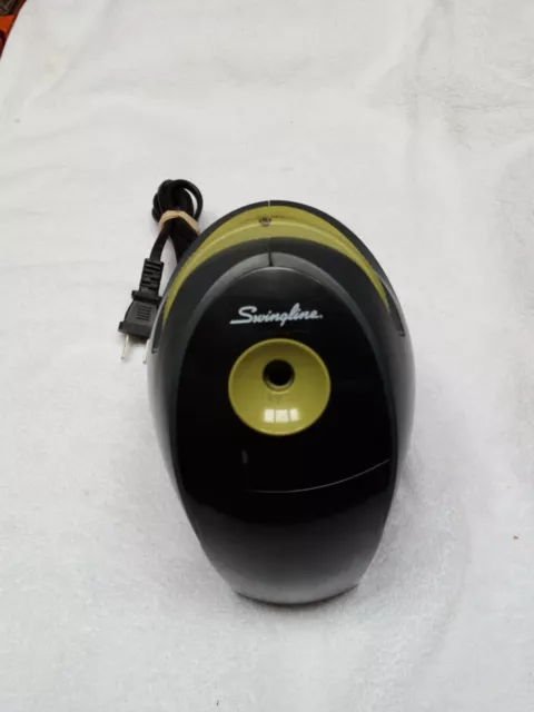 Swingline Compact Electric Pencil Sharpener AC or 6AA Gray/Green 29965