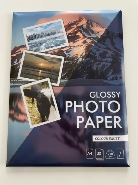 Fotopapier Colour Inkjet 210 g/qm, A4, Glossy Photo Paper, 30 Blatt