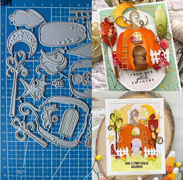 Kürbis Haus Metall Cutting Dies Scrapbooking Stencils Präge Stanzschablone Karte