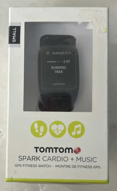 TomTom Spark Cardio Music GPS Fitness Watch Small Blue/Purple Haze Open Box