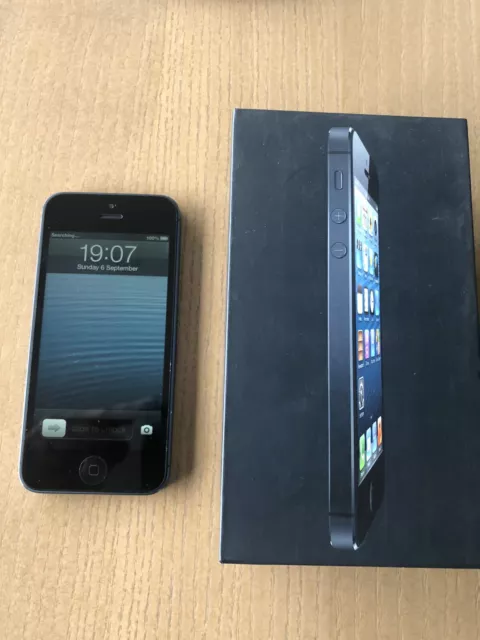 Neu iPhone 5 schwarz 32GB Apple Marke entsperrt Simfrei Smartphone versiegelt verpackt 2