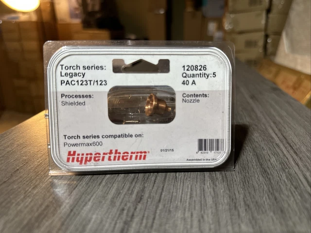 New 3 PACK Hypertherm 120826 Nozzle Duramax Hyamp 40 Amp