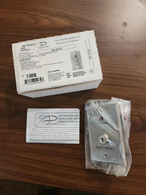 Remote Alarm LED  & Key Operated Test and Reset Switch  AP & C  MS-KA/R