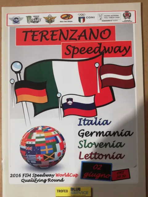 2016 FIM Speedway World Cup Qualifying Round programme Terenzano
