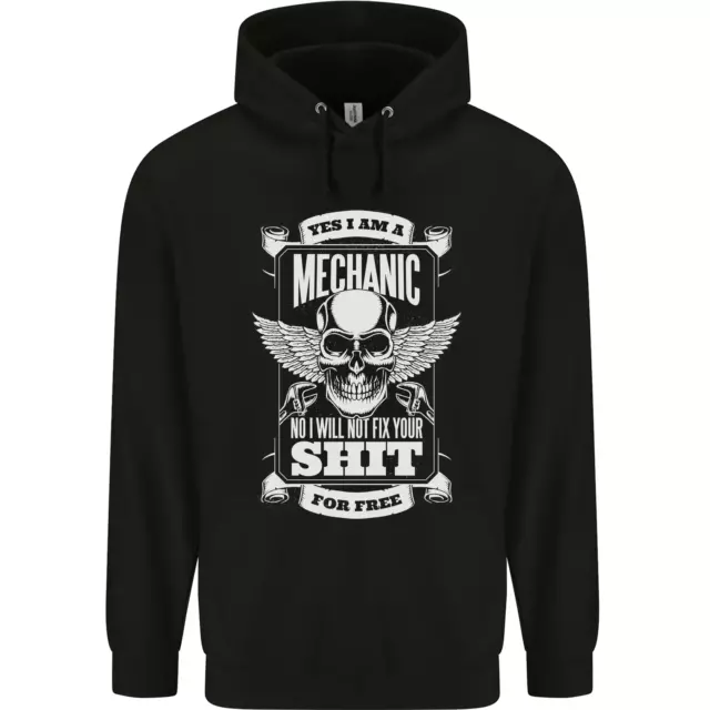 Funny Im a Mechanic No Wont Fix For Free Mens 80% Cotton Hoodie