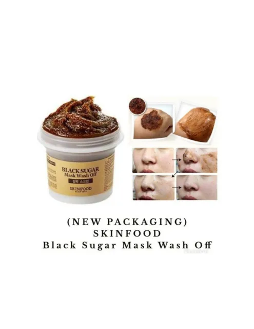 Skinfood Maschera Zucchero Nera Lavaggio Specchio Scrub PULIZIA PROFONDA PEELING ZUCCHERO 3