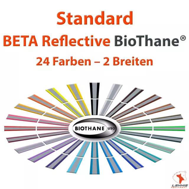 BioThane® Meterware Reflective Beta | 19/25 mm | wassefest reflektierend robust