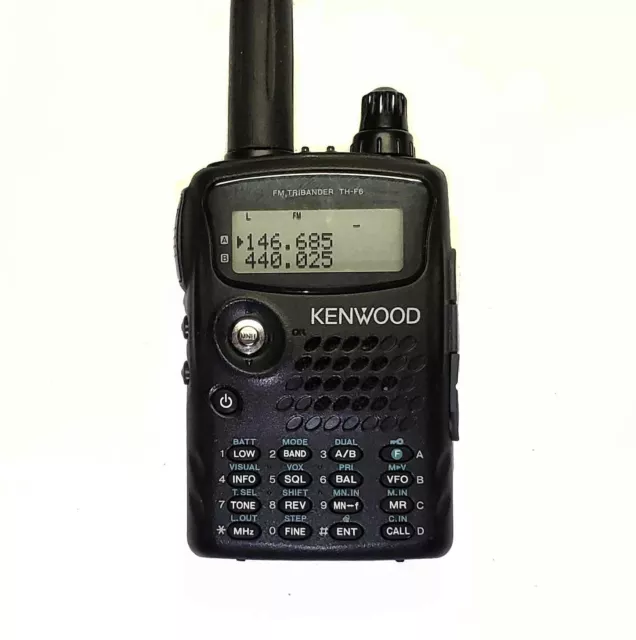 KENWOOD TH-F6A 144 / 220 / 440 MHz Handheld Tranceiver with charger