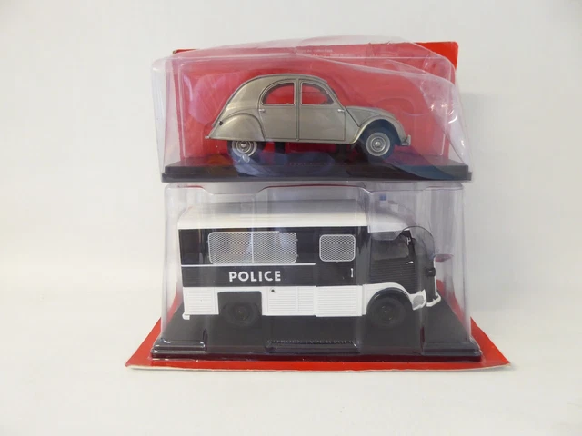 Lot de 2 Citroën 1/24 Collection Hachette IXO voiture miniature diecast CIT30