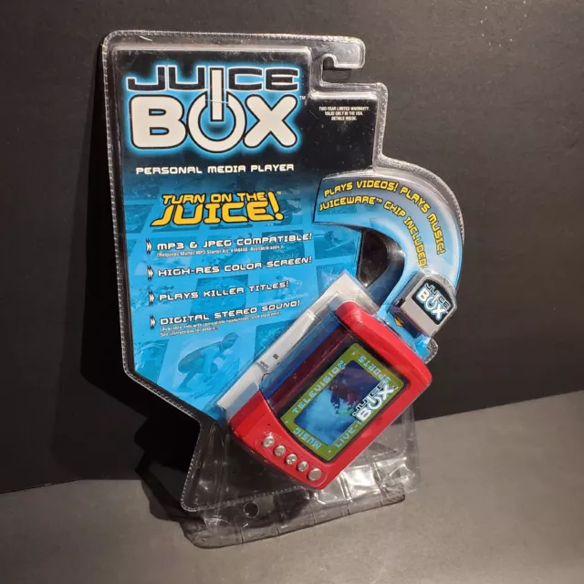 Mattel Juice Box Blue ( 512 MB ) Digital Media Player Red New In Box