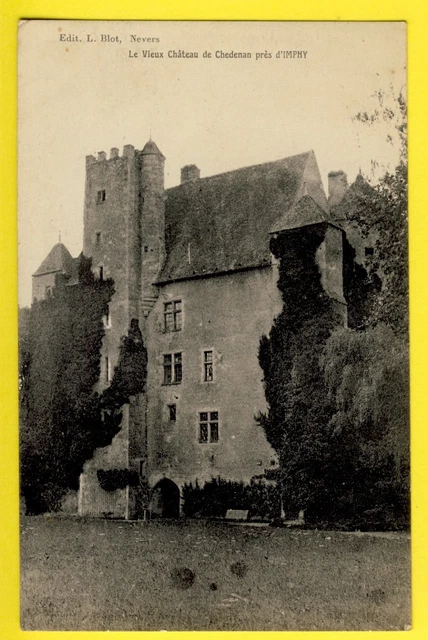 cpa RARE Burgundy CHEVENON (Nièvre) Le Vieux CHÂTEAU of the 14th century