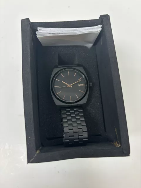 Nixon Time Teller Stainless Steel Black Unisex Watch A045-1041