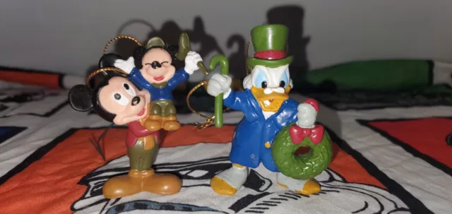Avon Walt Disney Mickey Mouse Christmas Ornaments Mickey Mouse &  Scrooge McDuck