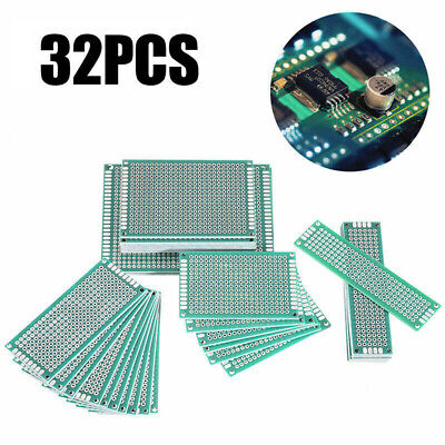 pcb 4Pcs PCB Board Double Sided Printed Circuit Prototyping Boards 70mmx90mm Blue 