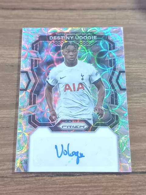 DESTINY UDOGIE 2023-24 Panini Prizm EPL Choice Scope Auto #S-DU Tottenham