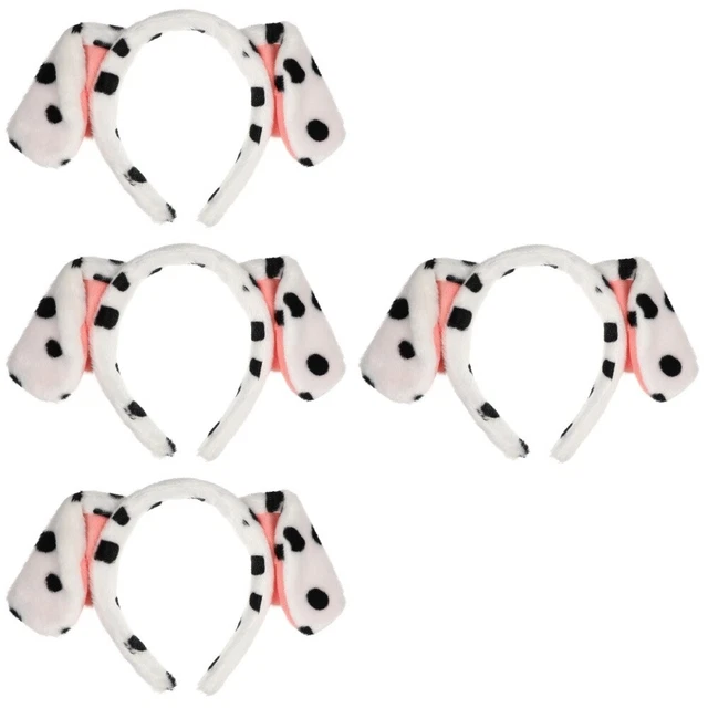 4 Pack dog costume for kids headband Ears Headband Pug dalmatian Birthday Party