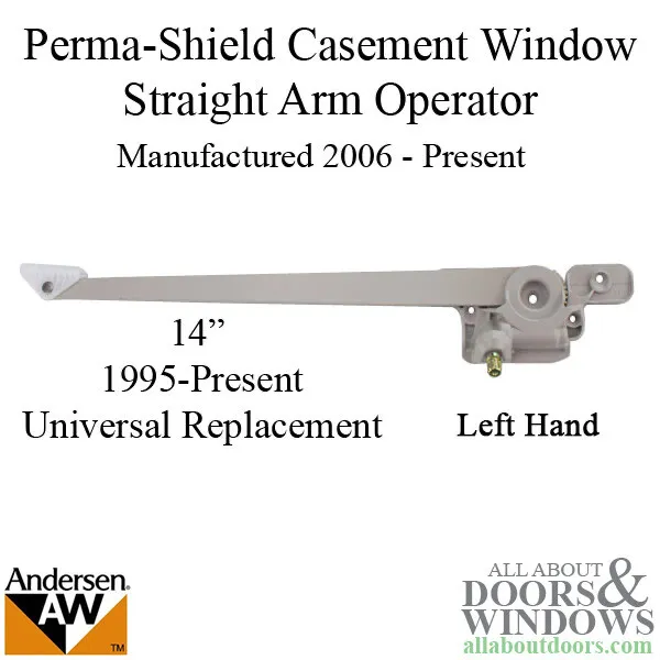 Andersen Perma-Shield Casement Windows - Straight Arm Operator w/screws - Corro