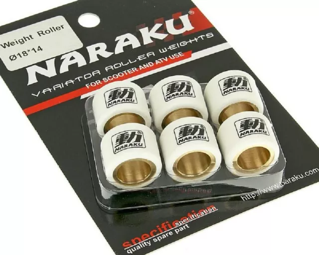 Galets de variateur NARAKU HD 18x14mm - 11,80g