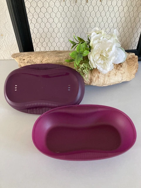 Tupperware Cuiseur Solo Micro-ondes 430 Ml Noir - Plat à Omelette 22 Cm