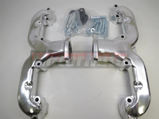 Bous Performance Ram Horn Exhaust Manifolds For Small Block Chevy 283-350 – Raw Cast Iron H64501