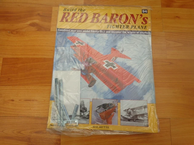 Avion Le Baron Rouge En Kit Carton à Colorier Et Monter – 49 Pièces, Sans Colle, Créatif