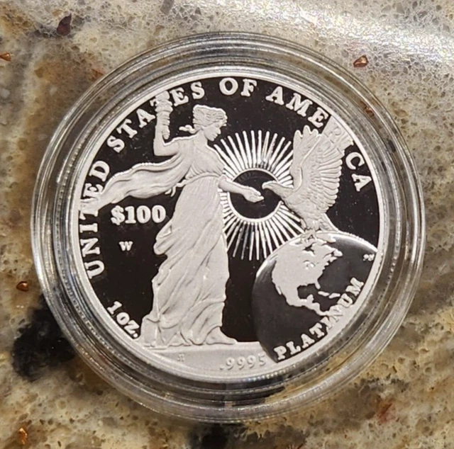 2015-W $100 Proof Platinum 1 oz. American Eagle - Original Packaging and COA