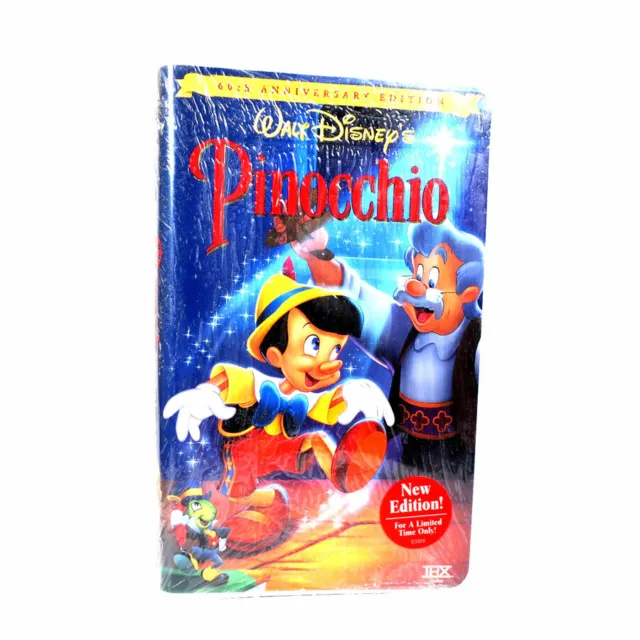 Walt Disney's PINOCCHIO 60th Anniversary Edition VHS (Released 1999)