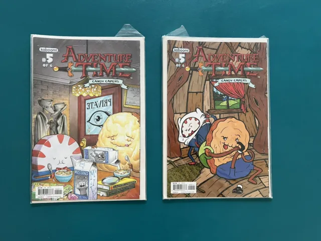 Adventure Time Candy Capers Lot of Kaboom! Comics #5 Variation Covers