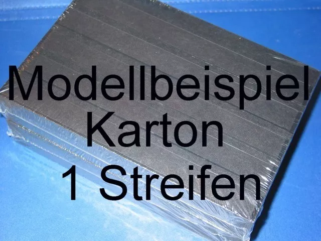 KOBRA Einsteckkarten A5, stabiler schwarzer Karton, K01 - 1 Streifen, 50er-Pack