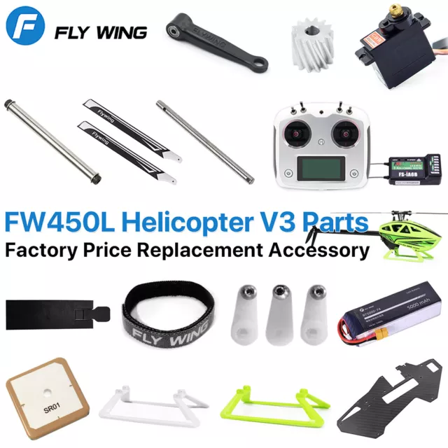 Fly Wing FW450L V3 Hubschrauber Teile Akku Motor ESC Servo Hauptwelle Original