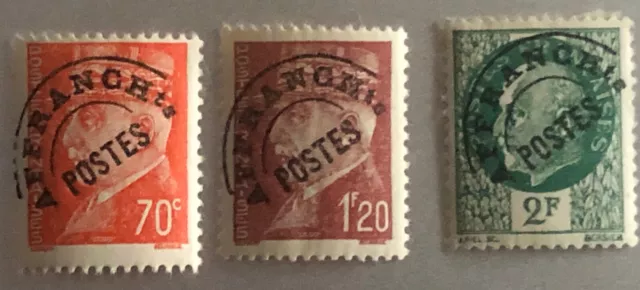 Timbres de France Préoblitéré * N° 84.85.86 neuf**