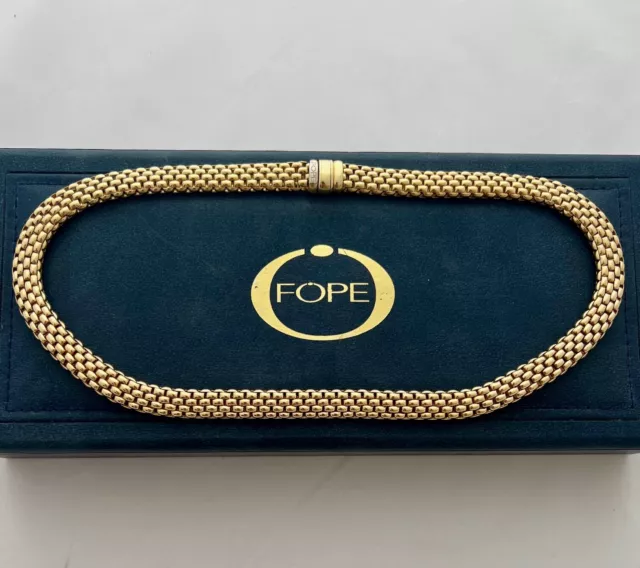 Authentic Fope Vintage Necklace 18K Yg, 65.6 Gr, Appr. Retail Value Usd $14,000