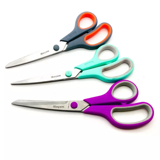 5 PCS, Craft Scissors All Purpose Scissors Set with Sharp Stainless Steel  Blades