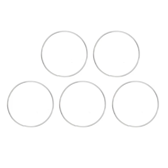 Aros simples de plata metal redondo Dreamcatcher para percha de instalación