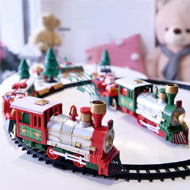 Albero Di Natale Con Trenino Sotto LOCOMOTIVA TRENINO NATALIZIO di Natale Sotto Albero Natale con Slitta
