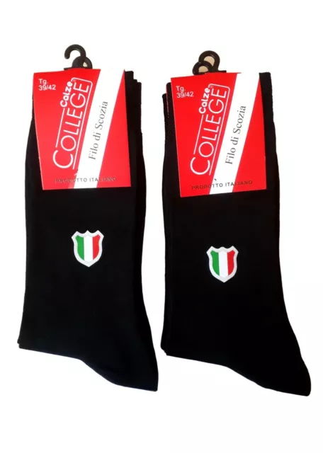 12 Paia Calze Calzini Corto In Cotone Filo di Scozia Unisex, Filati di Qualità