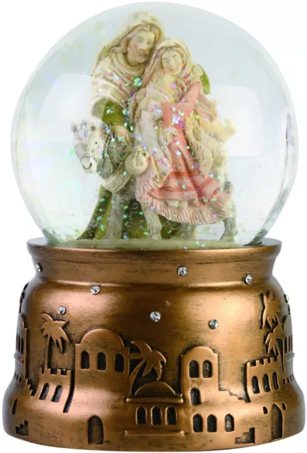 Enesco Heart of Christmas Holiday Holy Family Musical Waterball, 5.91 Inch