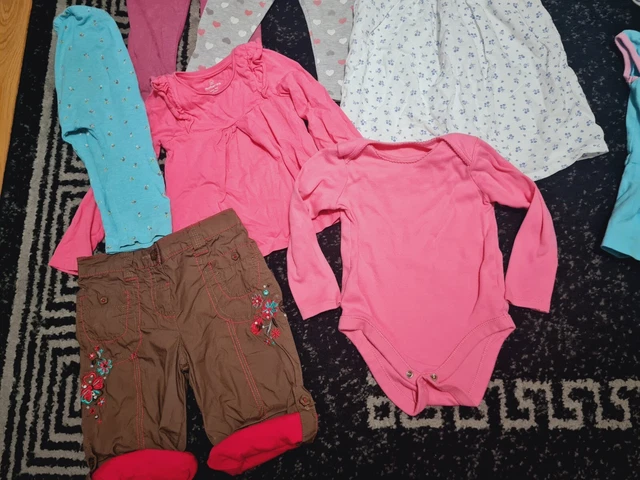 #C67💜 Huge Bundle Of Baby Girl Clothes 12-18months NEXT GEORGE DISNEY RIVER PUM 10