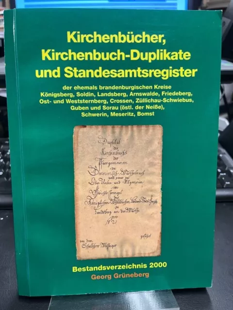 Kirchenbücher, Kirchenbuch-Duplikate und Standesamtsregister der ehemals...