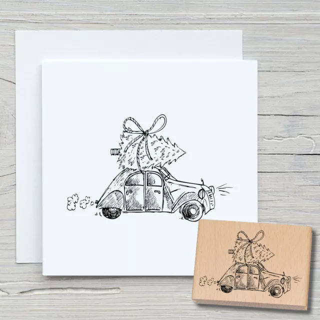 Stempel Weihnachtsente - Motivstempel Holzstempel Scrapbooking Karten Auto DIY