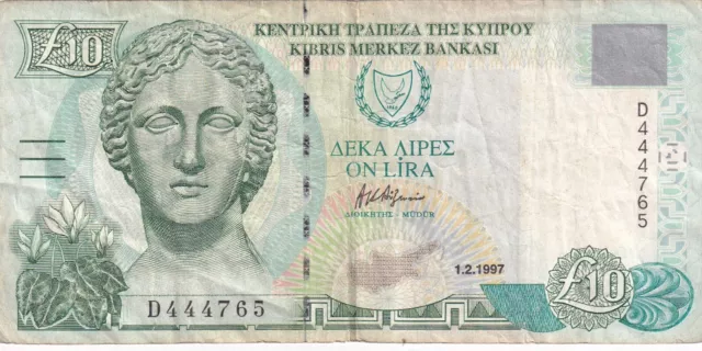 Cyprus 10 Pounds 1997