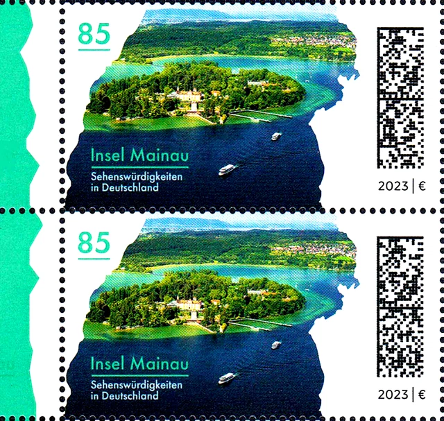 3738 postfrisch Deutschland Januar Neuheit 2023 Paar Insel Mainau Schiff Boot