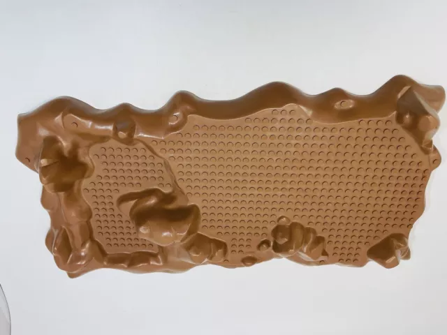 Vintage Mega Bloks Brown Rocky Mountain Terrain Base Plate 1993 # 503 Vintage Mega Bloks Brown Rocky Mountain Terrain Base Plate 1993 # 503