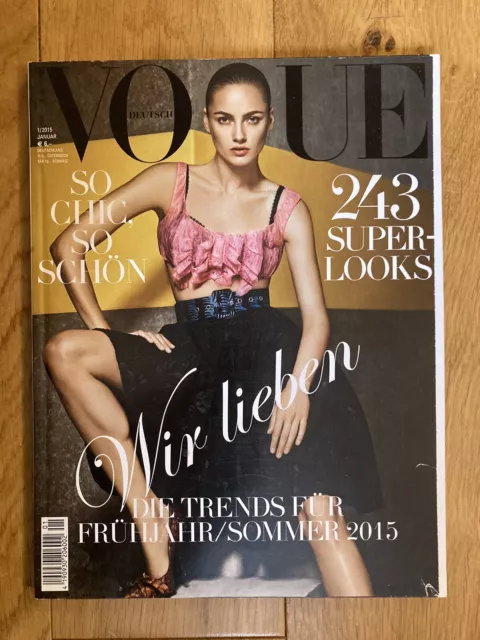 Vogue Magazine Germany Deutsch January 2016 Hilary Rhoda - VGC