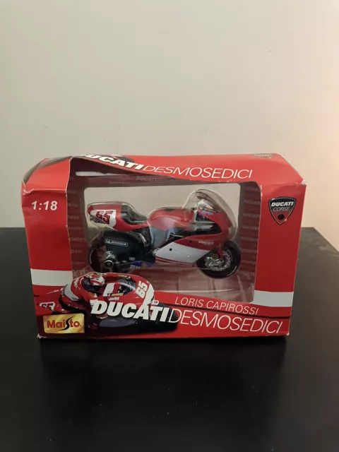 Maisto Ducati Loris Capirossi 1.18 Scale Diecast Motorbike